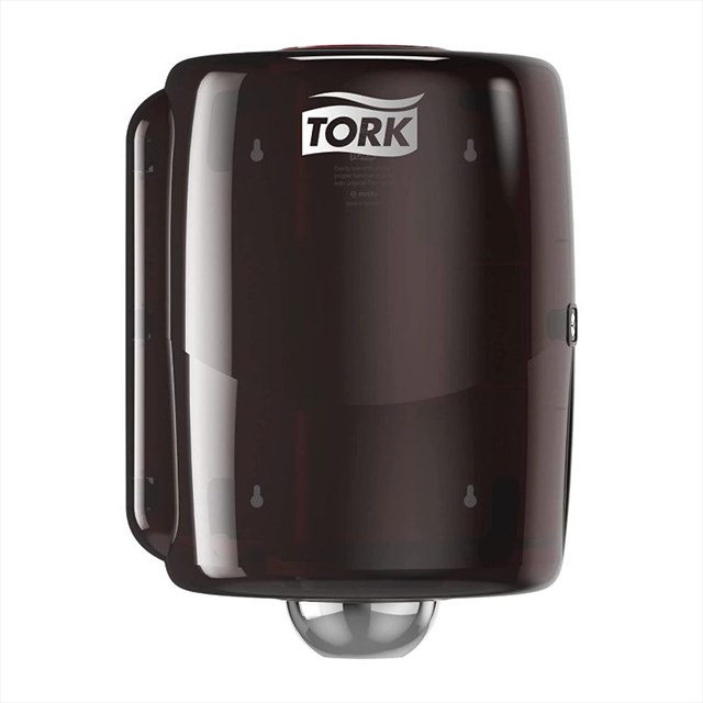 Tork Centerfeed Roll Dispenser Red And Smoke W2, High Capacity, Perfor
