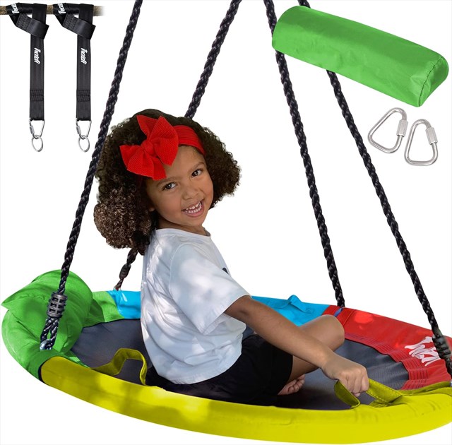 40 Inch 700lb 2 Kids Weight Capacity Flying Saucer Tree Swing