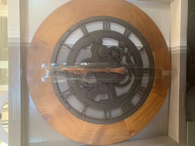 Wood Gear Wall Clock