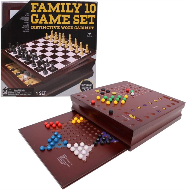  Family 10-in-1 Game Set