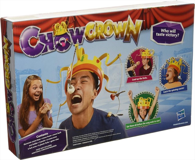 Chow Crown Game Kids Electronic Spinning Crown Snacks Food Kids & Fami