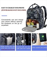 KROSER Lunch Backpack 15.6 inch Laptop Backpack with USB Port Insulate