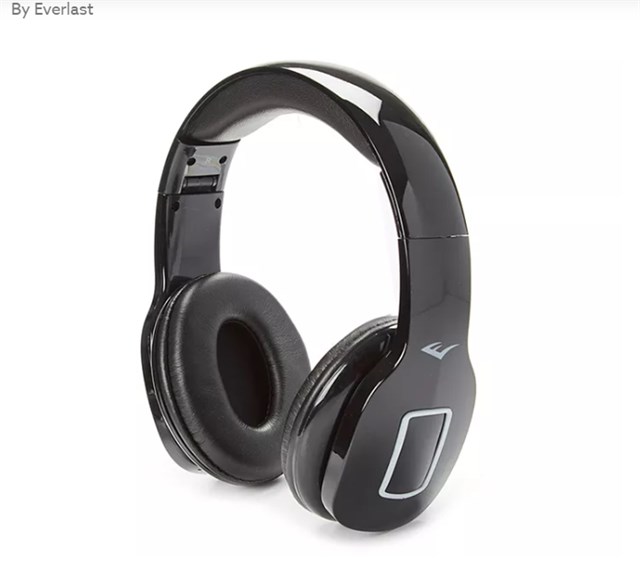 Black Wireless Bluetooth Headphones with Built-In Microphone