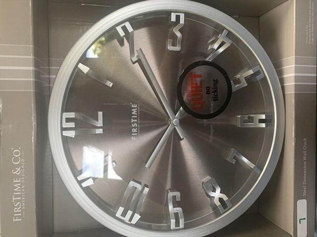 FirsTime & Co. Steel Dimension Wall Clock